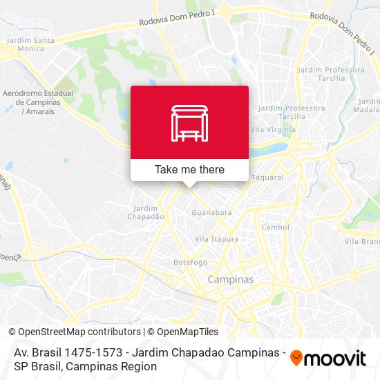 Av. Brasil 1475-1573 - Jardim Chapadao Campinas - SP Brasil map