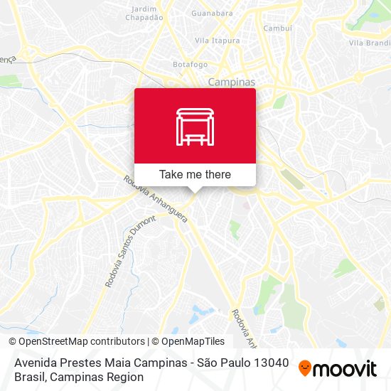 Avenida Prestes Maia Campinas - São Paulo 13040 Brasil map