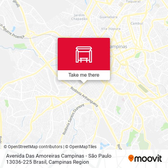 Avenida Das Amoreiras Campinas - São Paulo 13036-225 Brasil map