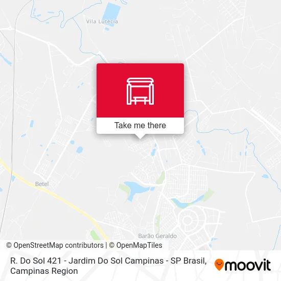 R. Do Sol 421 - Jardim Do Sol Campinas - SP Brasil map