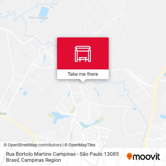 Rua Bortolo Martins Campinas - São Paulo 13085 Brasil map