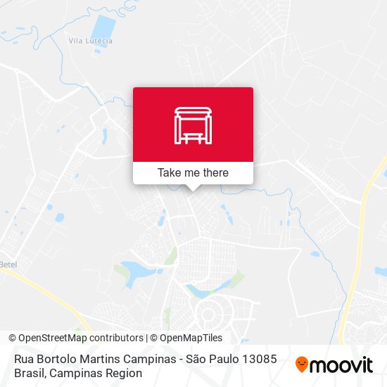 Rua Bortolo Martins Campinas - São Paulo 13085 Brasil map
