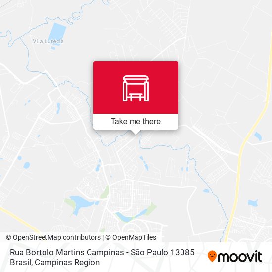 Rua Bortolo Martins Campinas - São Paulo 13085 Brasil map