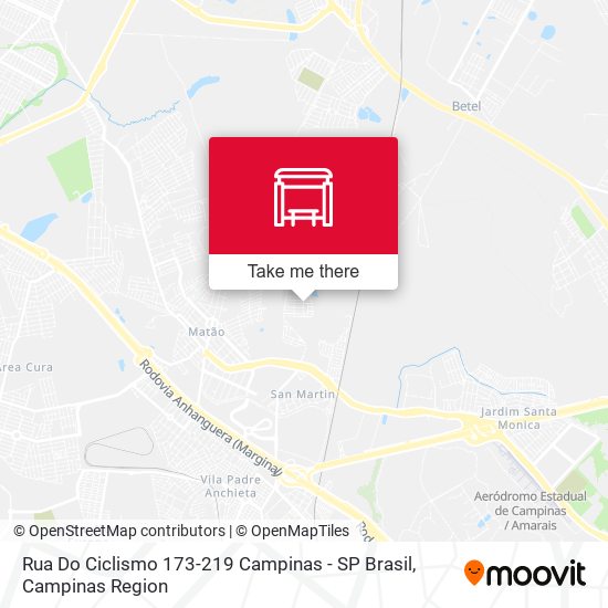 Rua Do Ciclismo 173-219 Campinas - SP Brasil map