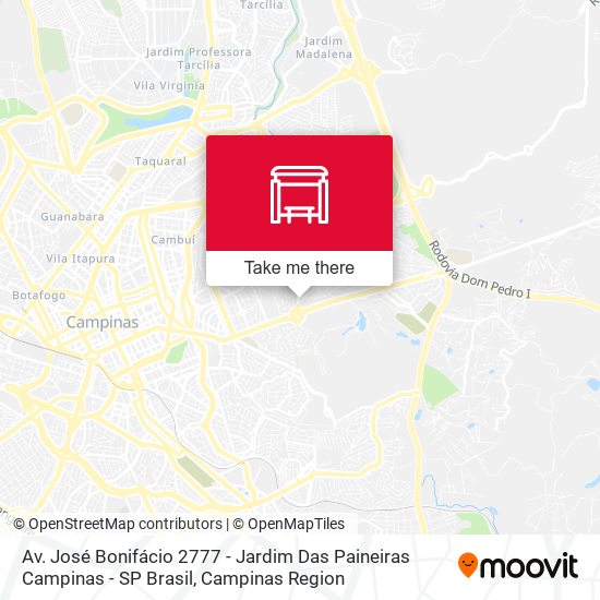 Av. José Bonifácio 2777 - Jardim Das Paineiras Campinas - SP Brasil map