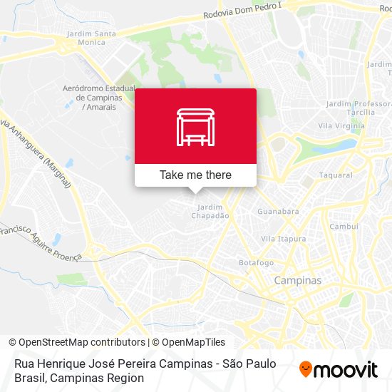 Rua Henrique José Pereira Campinas - São Paulo Brasil map