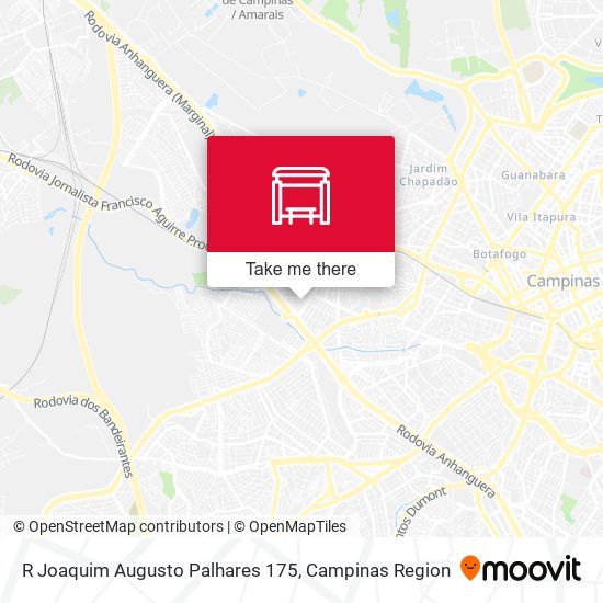 R Joaquim Augusto Palhares 175 map