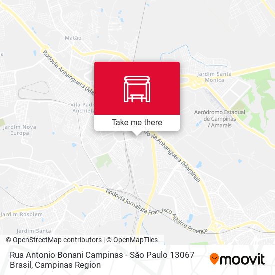 Rua Antonio Bonani Campinas - São Paulo 13067 Brasil map