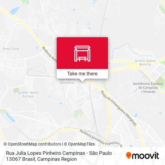 Rua Julia Lopes Pinheiro Campinas - São Paulo 13067 Brasil map