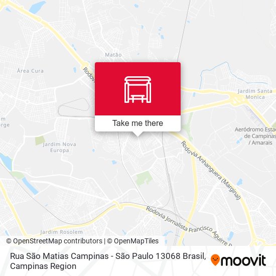Rua São Matias Campinas - São Paulo 13068 Brasil map