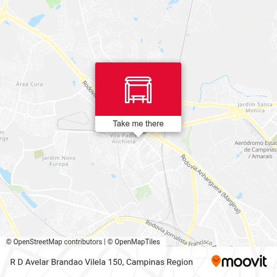R D Avelar Brandao Vilela 150 map