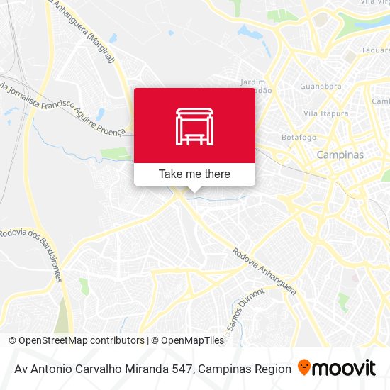Av Antonio Carvalho Miranda 547 map