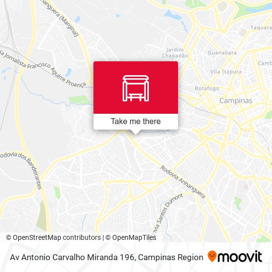 Av Antonio Carvalho Miranda 196 map