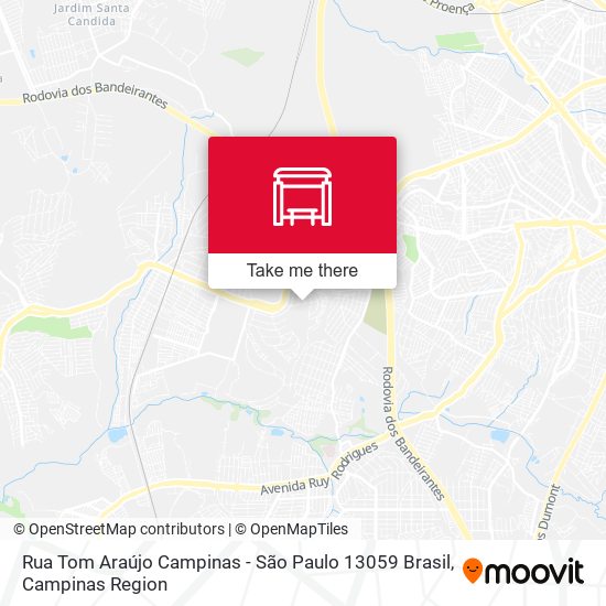 Rua Tom Araújo Campinas - São Paulo 13059 Brasil map