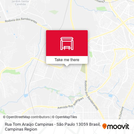 Rua Tom Araújo Campinas - São Paulo 13059 Brasil map
