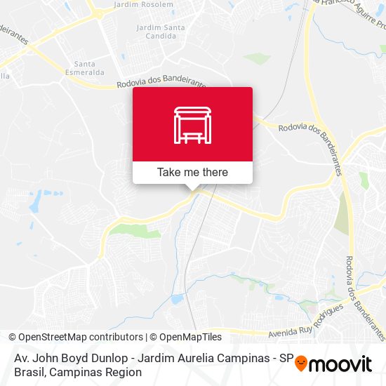 Av. John Boyd Dunlop - Jardim Aurelia Campinas - SP Brasil map