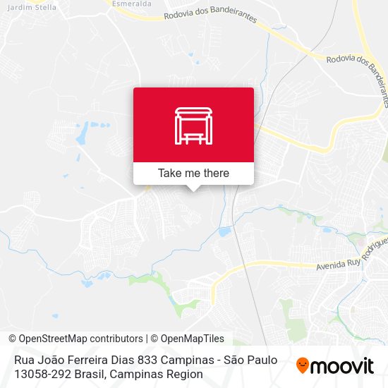 Rua João Ferreira Dias Campinas - São Paulo 13058 Brasil map