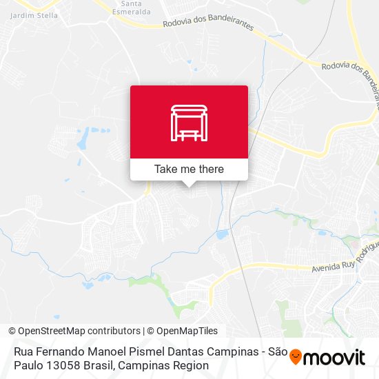 Rua Fernando Manoel Pismel Dantas Campinas - São Paulo 13058 Brasil map