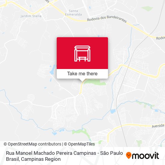 Rua Manoel Machado Pereira Campinas - São Paulo Brasil map