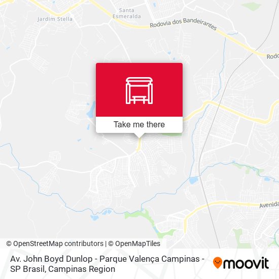 Av. John Boyd Dunlop - Parque Valença Campinas - SP Brasil map
