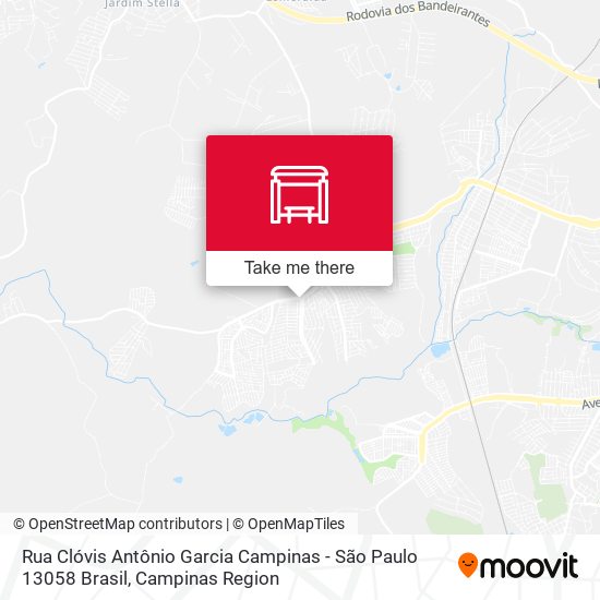Rua Clóvis Antônio Garcia Campinas - São Paulo 13058 Brasil map
