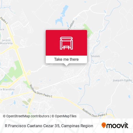 R Francisco Caetano Cezar 35 map