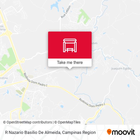 R Nazario Basilio De Almeida map