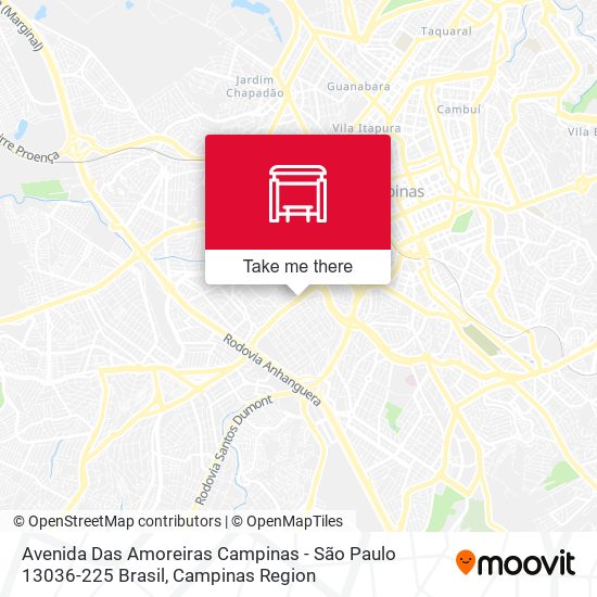 Avenida Das Amoreiras Campinas - São Paulo 13036-225 Brasil map