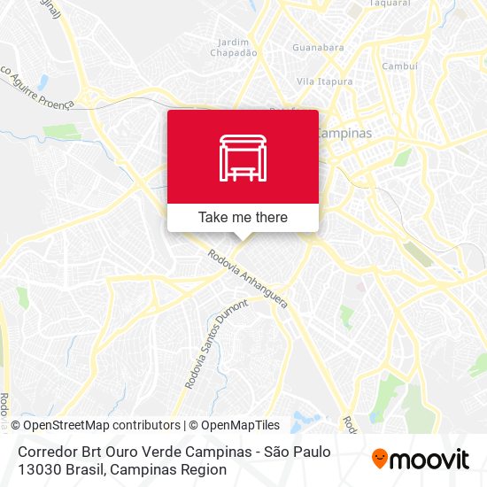 Corredor Brt Ouro Verde Campinas - São Paulo 13030 Brasil map