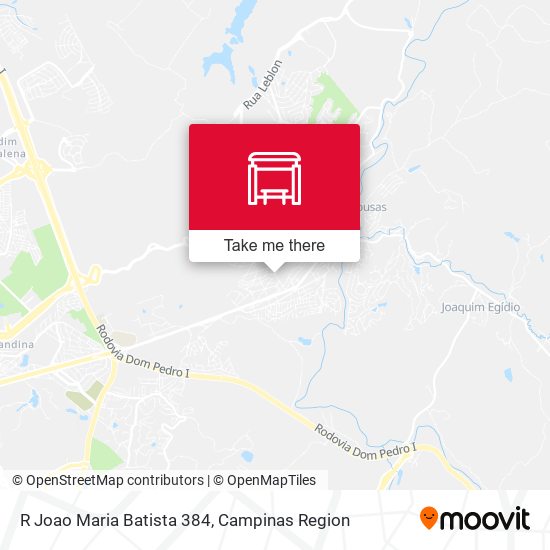 R Joao Maria Batista 384 map