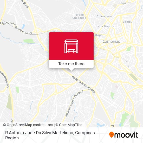 R Antonio Jose Da Silva Martelinho map