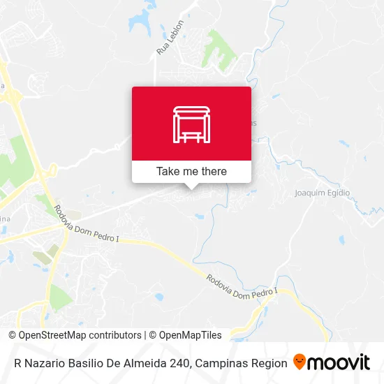 R Nazario Basilio De Almeida 240 map
