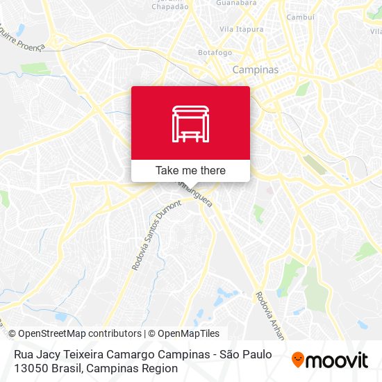 Rua Jacy Teixeira Camargo Campinas - São Paulo 13050 Brasil map
