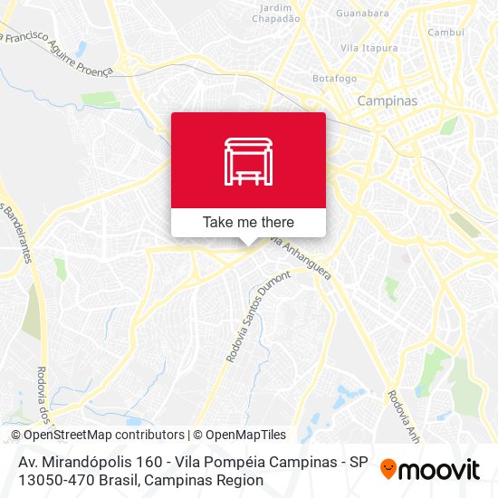 Av. Mirandópolis 160 - Vila Pompéia Campinas - SP 13050-470 Brasil map