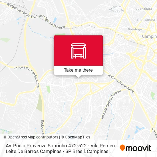 Av. Paulo Provenza Sobrinho 472-522 - Vila Perseu Leite De Barros Campinas - SP Brasil map