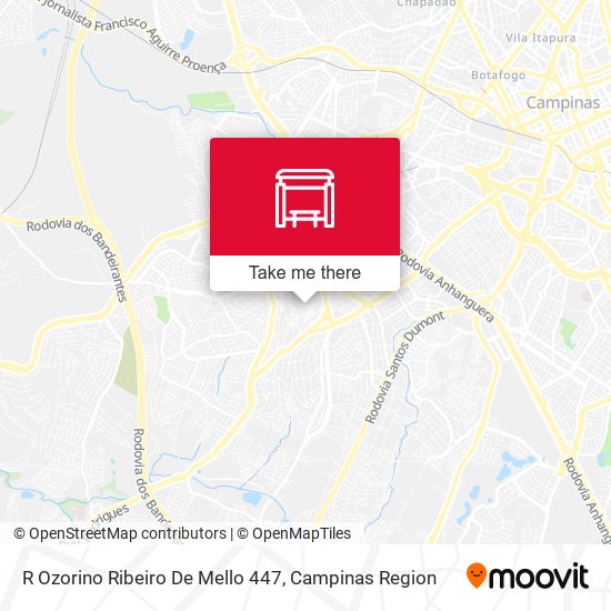 R Ozorino Ribeiro De Mello 447 map