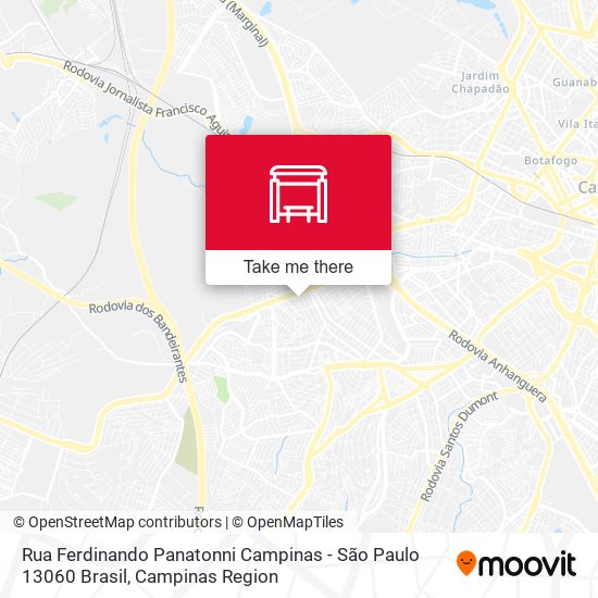 Rua Ferdinando Panatonni Campinas - São Paulo 13060 Brasil map