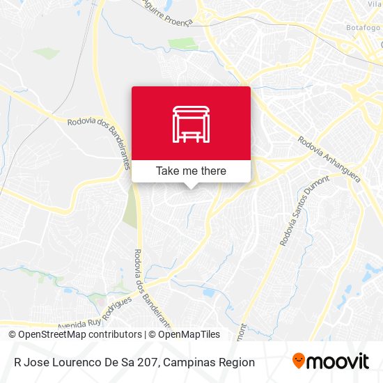 R Jose Lourenco De Sa 207 map