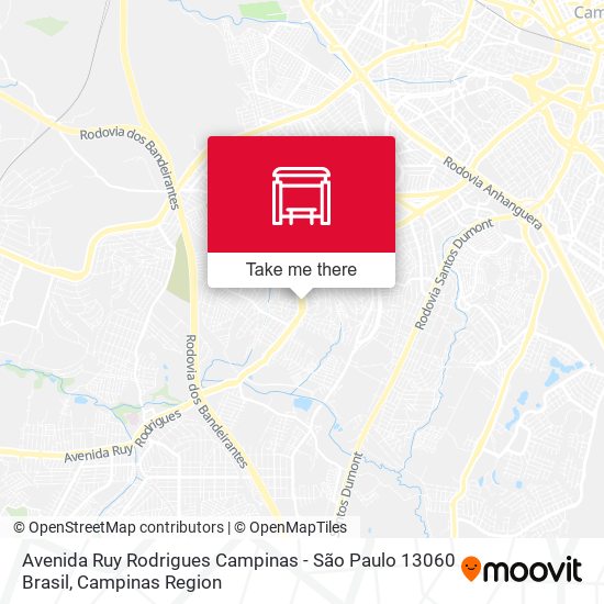 Avenida Ruy Rodrigues Campinas - São Paulo 13060 Brasil map