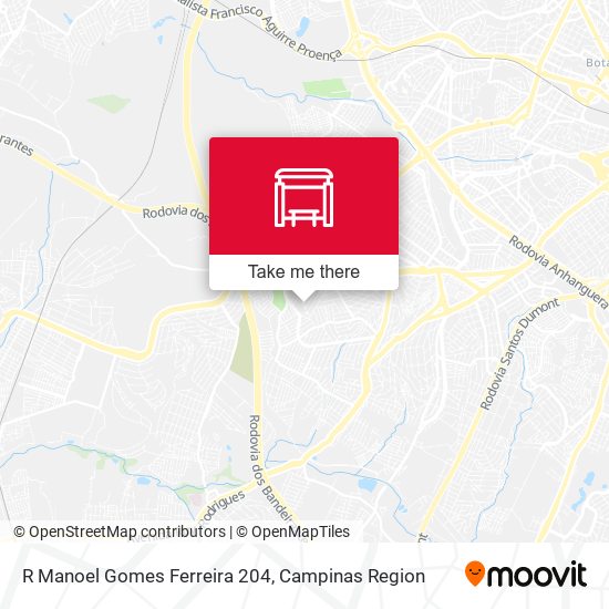R Manoel Gomes Ferreira 204 map
