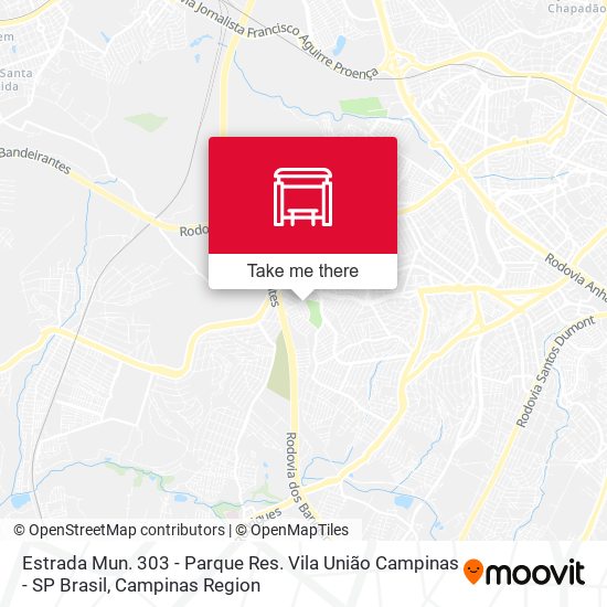 Estrada Mun. 303 - Parque Res. Vila União Campinas - SP Brasil map