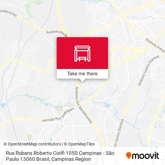 Rua Rubens Roberto Ciolfi 1050 Campinas - São Paulo 13060 Brasil map