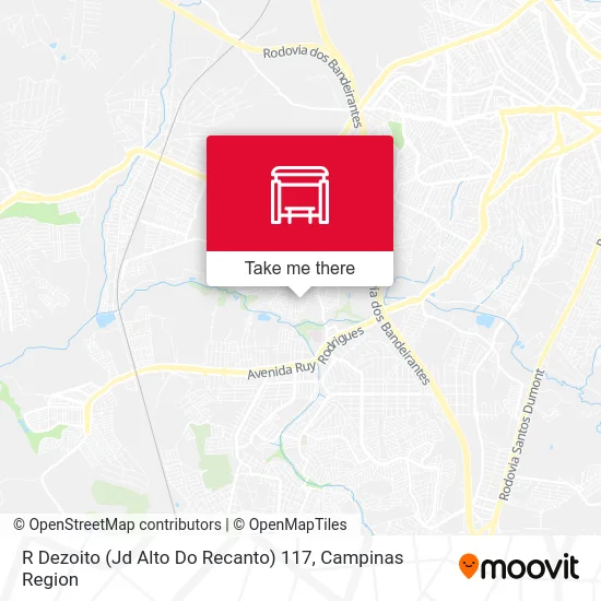 R Dezoito (Jd Alto Do Recanto) 117 map