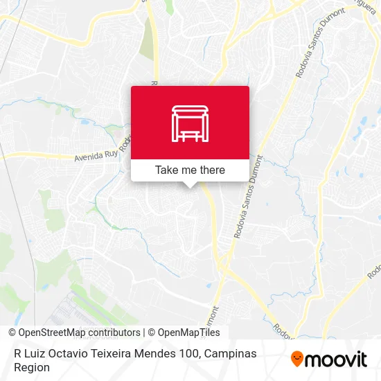 R Luiz Octavio Teixeira Mendes 100 map