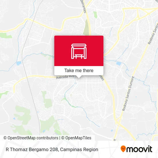 R Thomaz Bergamo 208 map