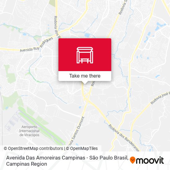 Avenida Das Amoreiras Campinas - São Paulo Brasil map