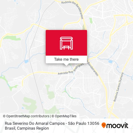 Rua Severino Do Amaral Campos - São Paulo 13056 Brasil map