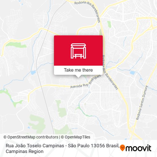 Rua João Toselo Campinas - São Paulo 13056 Brasil map