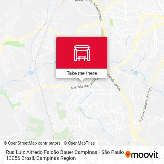 Rua Luiz Alfredo Falcão Bauer Campinas - São Paulo 13056 Brasil map