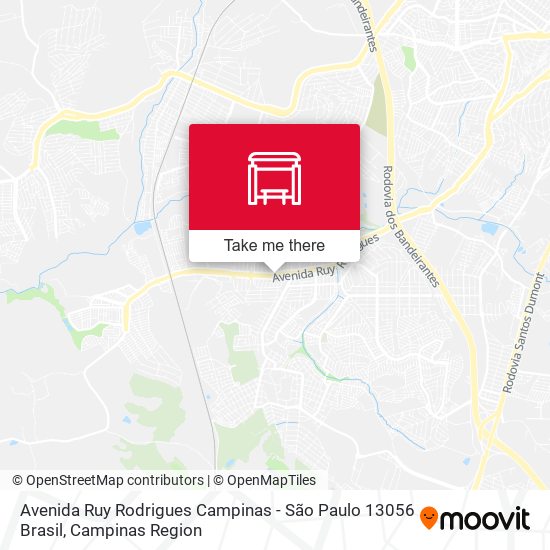 Avenida Ruy Rodrigues Campinas - São Paulo 13056 Brasil map